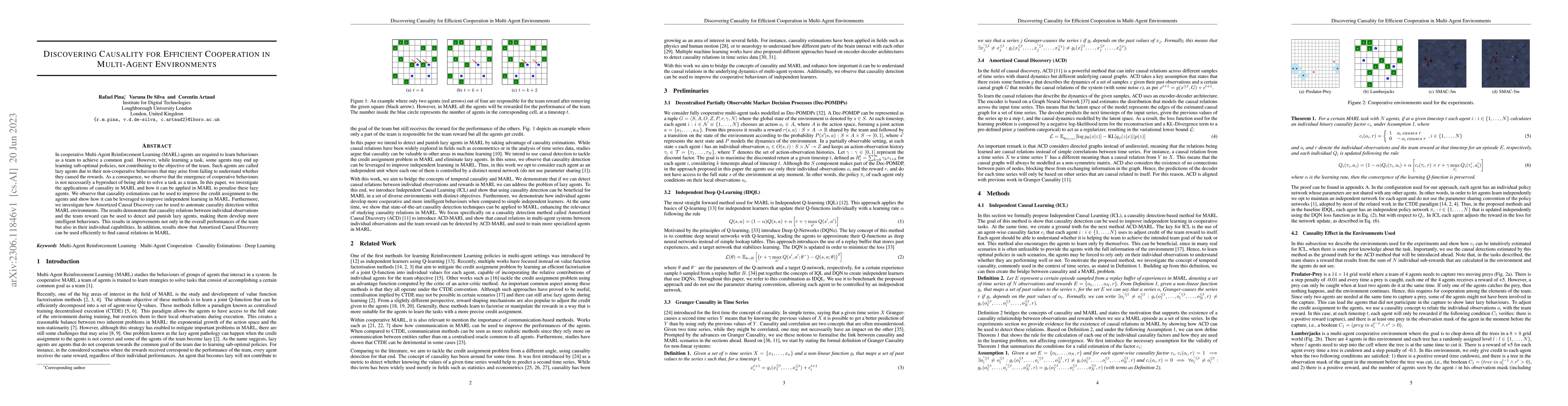 Thumbnail for Discovering Causality for Efficient Cooperation in Multi-Agent
  Environments