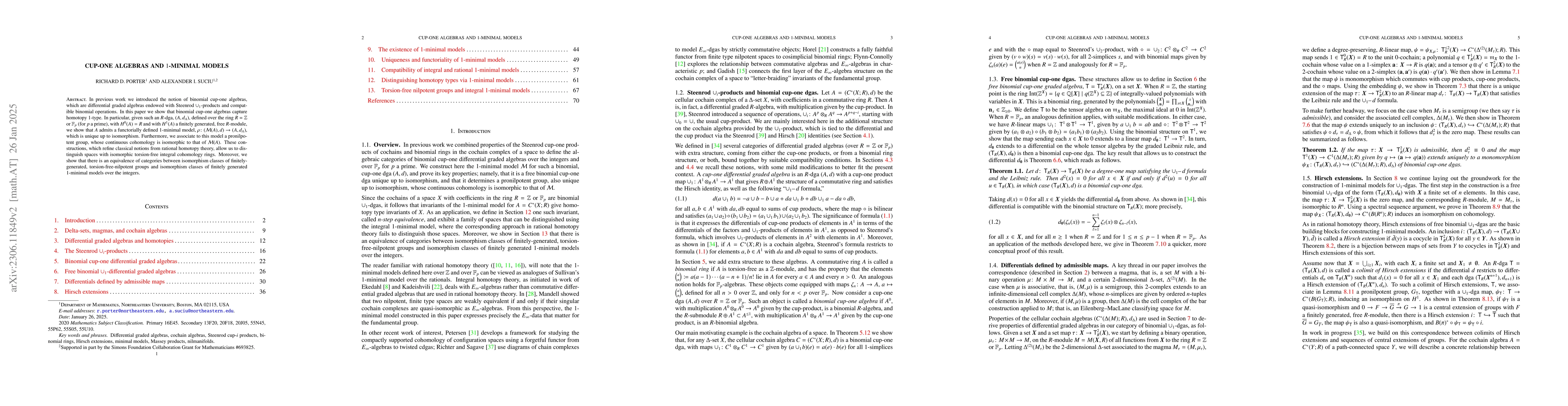 Thumbnail for Cup-one algebras and 1-minimal models