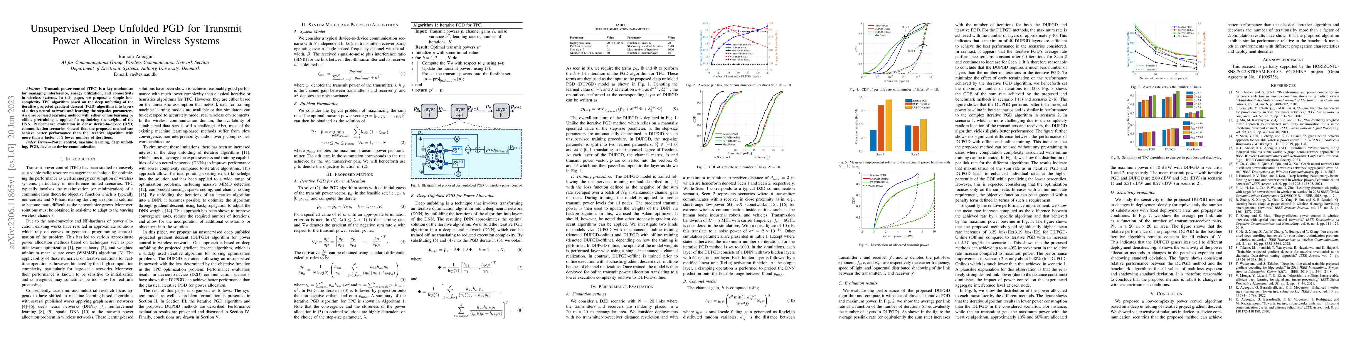 Thumbnail for Unsupervised Deep Unfolded PGD for Transmit Power Allocation in Wireless
  Systems