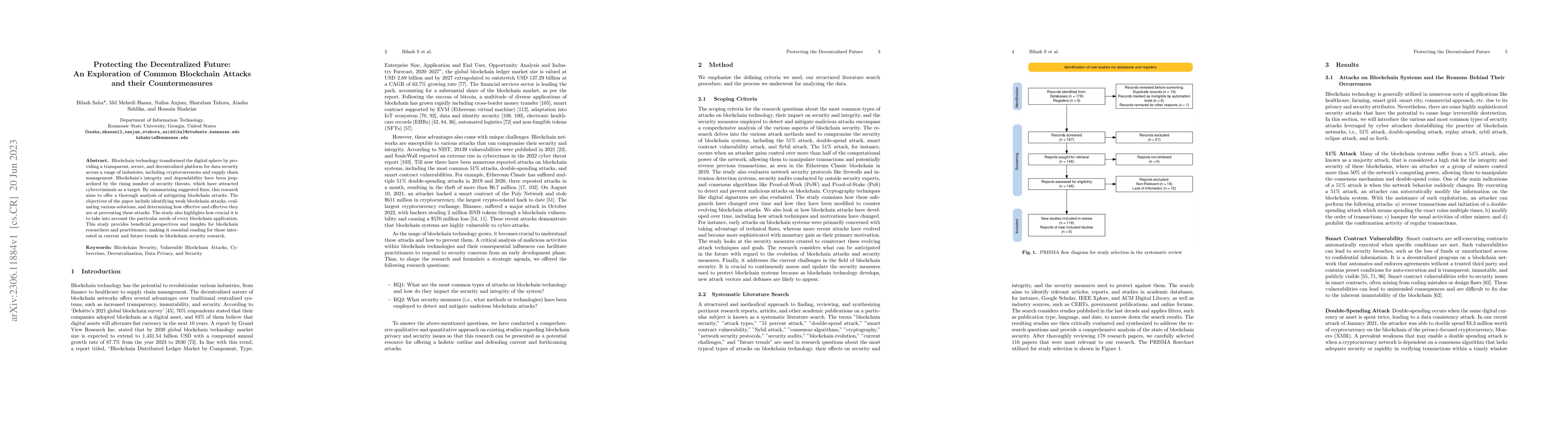 Thumbnail for Protecting the Decentralized Future: An Exploration of Common Blockchain
  Attacks and their Countermeasures
