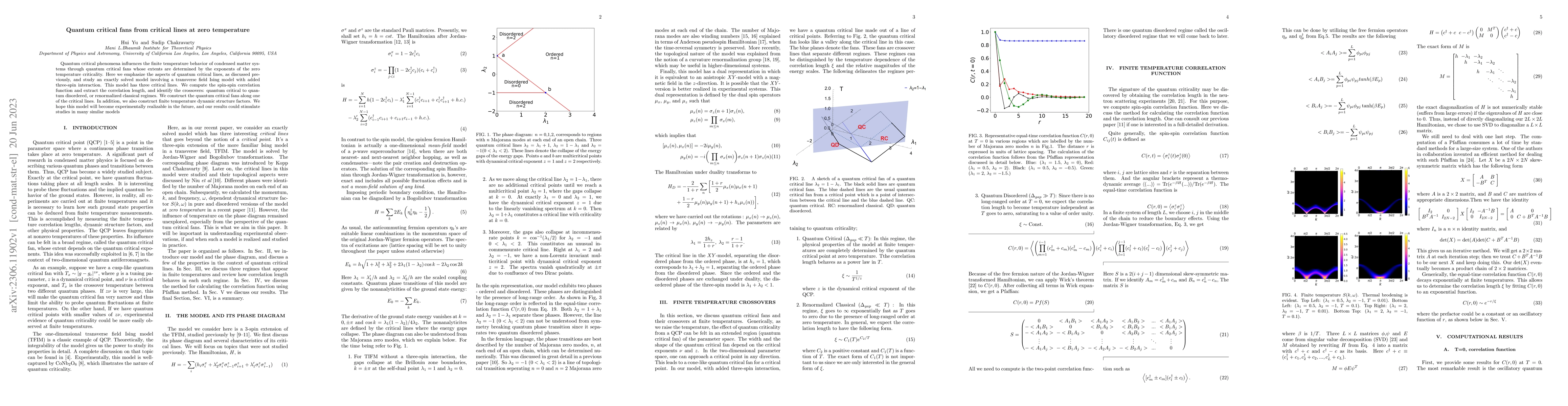 Thumbnail for Quantum critical fans from critical lines at zero temperature