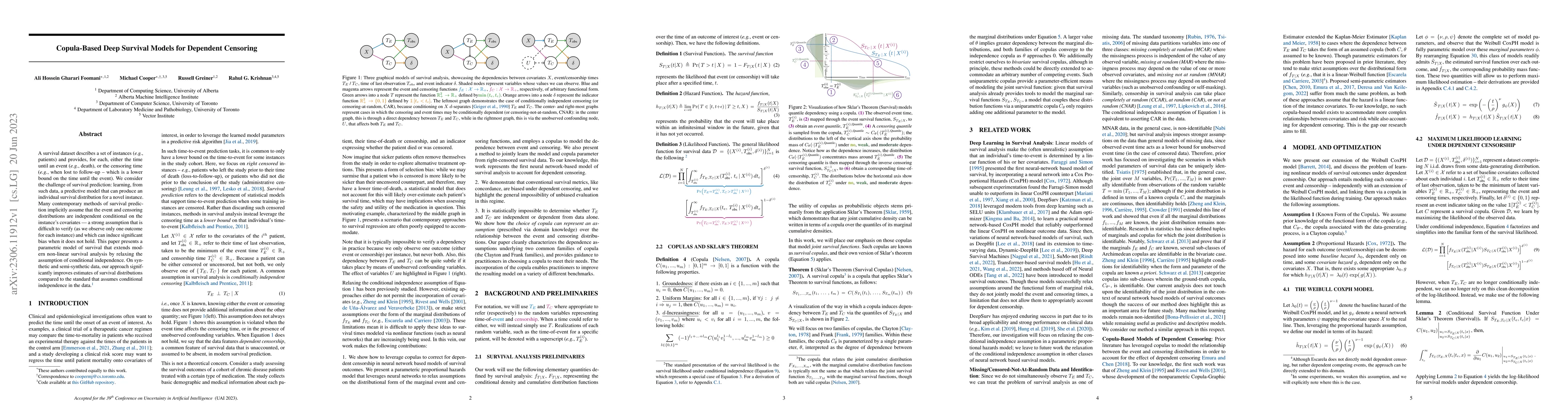Thumbnail for Copula-Based Deep Survival Models for Dependent Censoring