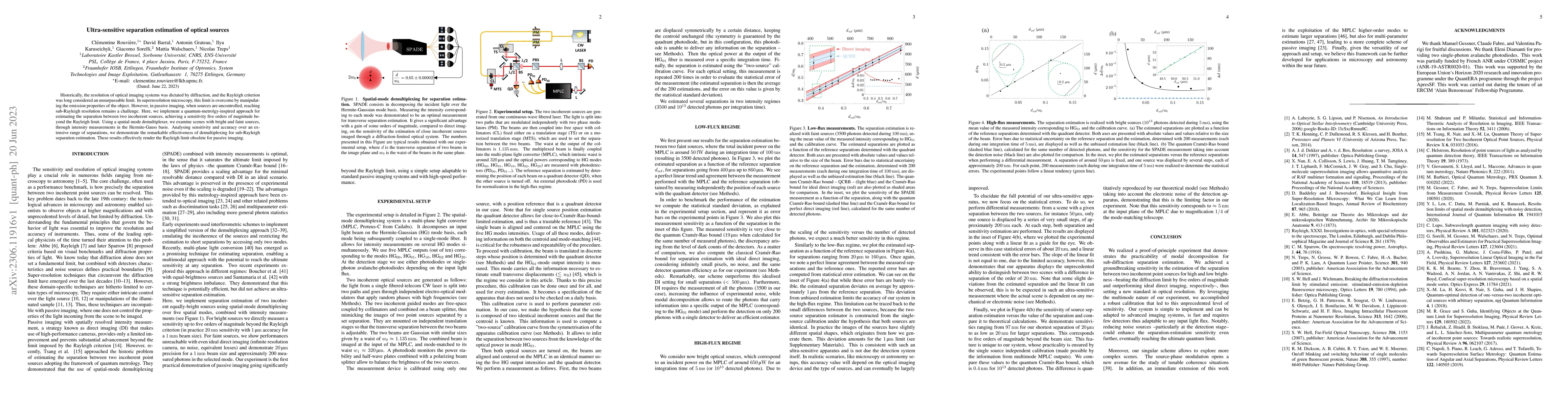 Thumbnail for Ultra-sensitive separation estimation of optical sources