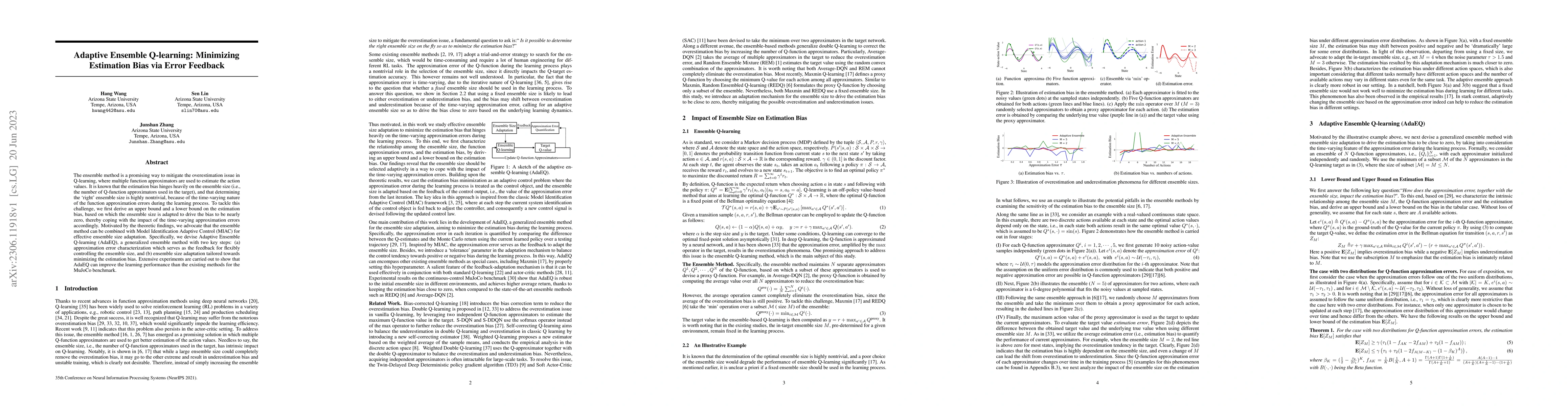 Thumbnail for Adaptive Ensemble Q-learning: Minimizing Estimation Bias via Error
  Feedback
