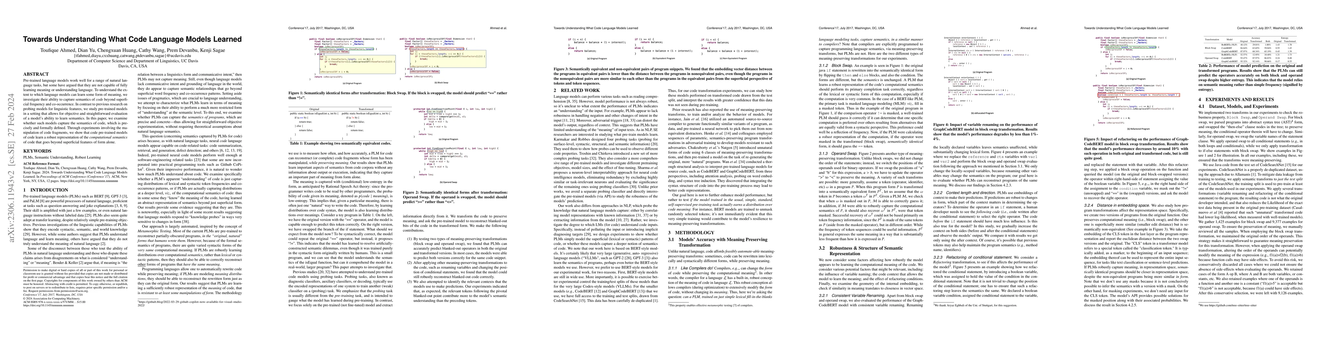 Thumbnail for Towards Understanding What Code Language Models Learned