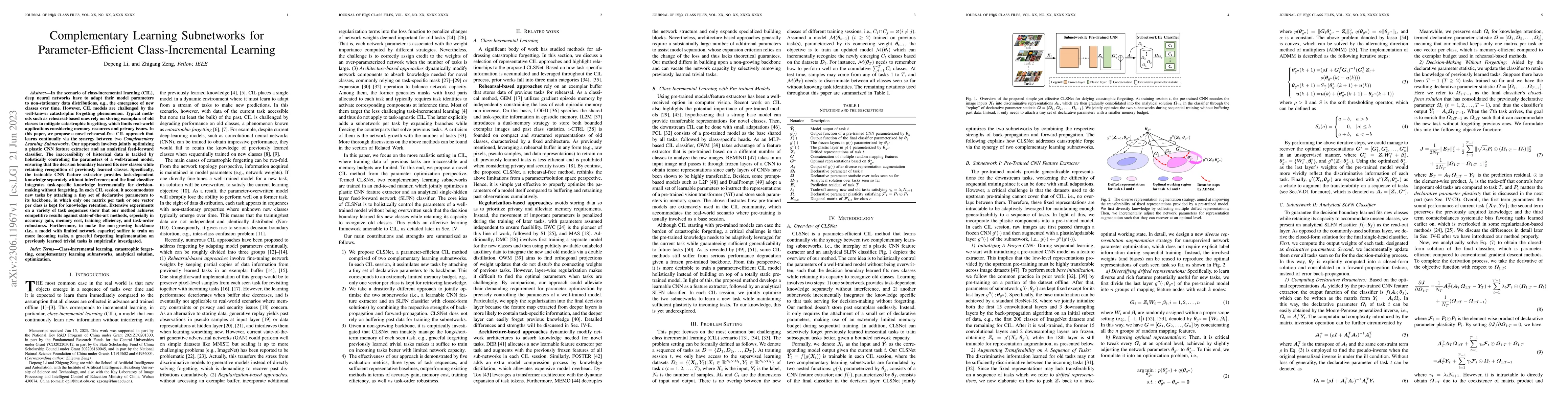 Thumbnail for Complementary Learning Subnetworks for Parameter-Efficient
  Class-Incremental Learning