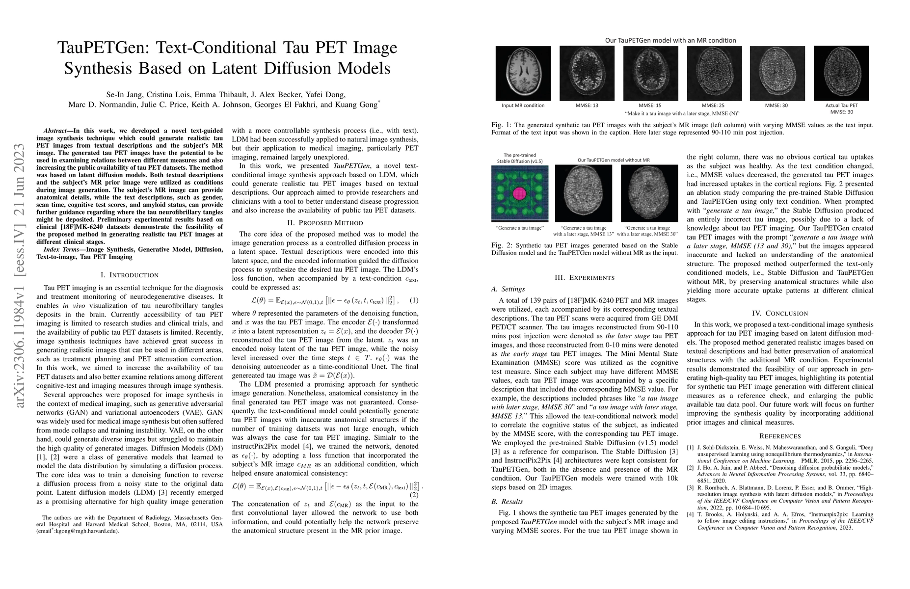 Thumbnail for TauPETGen: Text-Conditional Tau PET Image Synthesis Based on Latent
  Diffusion Models