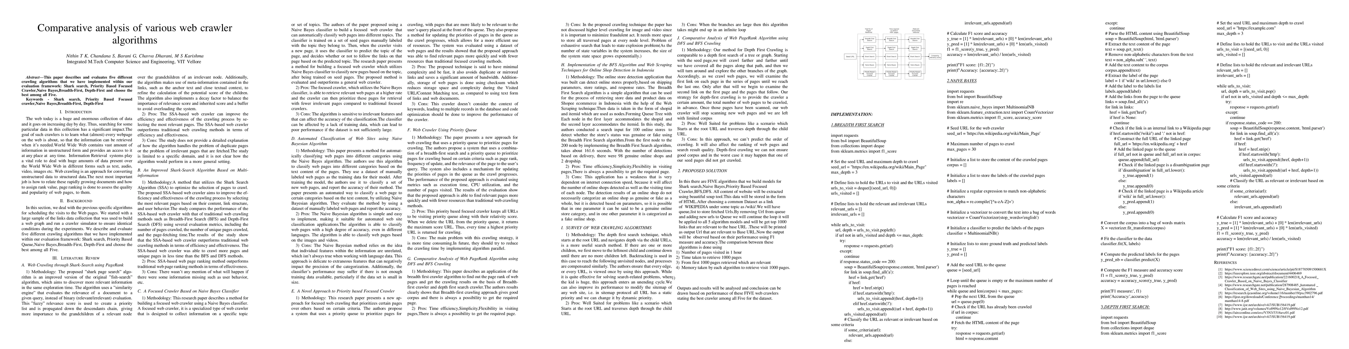 Thumbnail for Comparative analysis of various web crawler algorithms