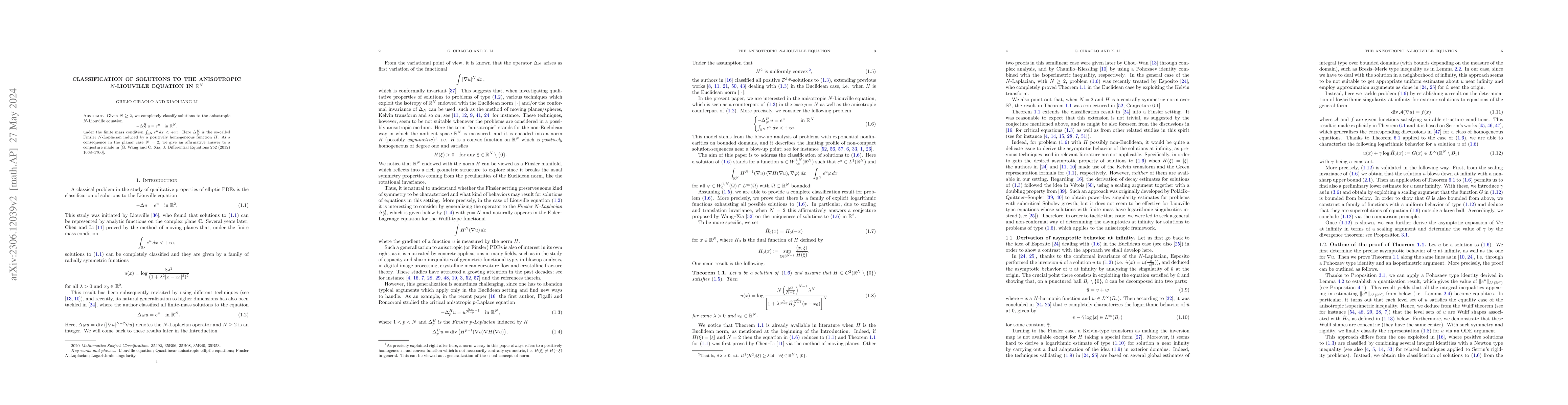 Thumbnail for Classification of solutions to the anisotropic $N$-Liouville equation in
  $\mathbb{R}^N$