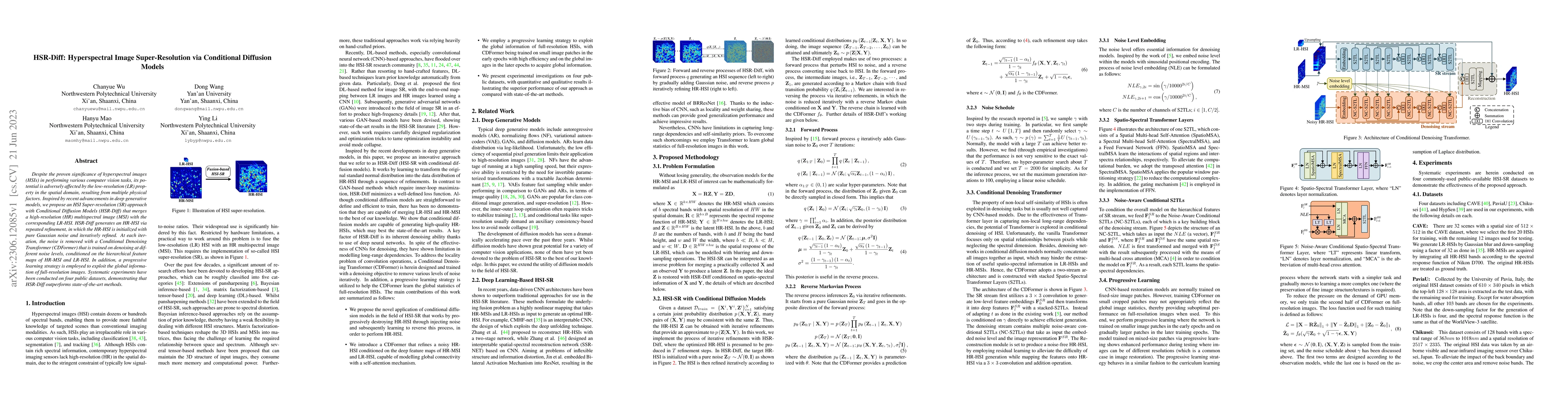 Thumbnail for HSR-Diff:Hyperspectral Image Super-Resolution via Conditional Diffusion
  Models