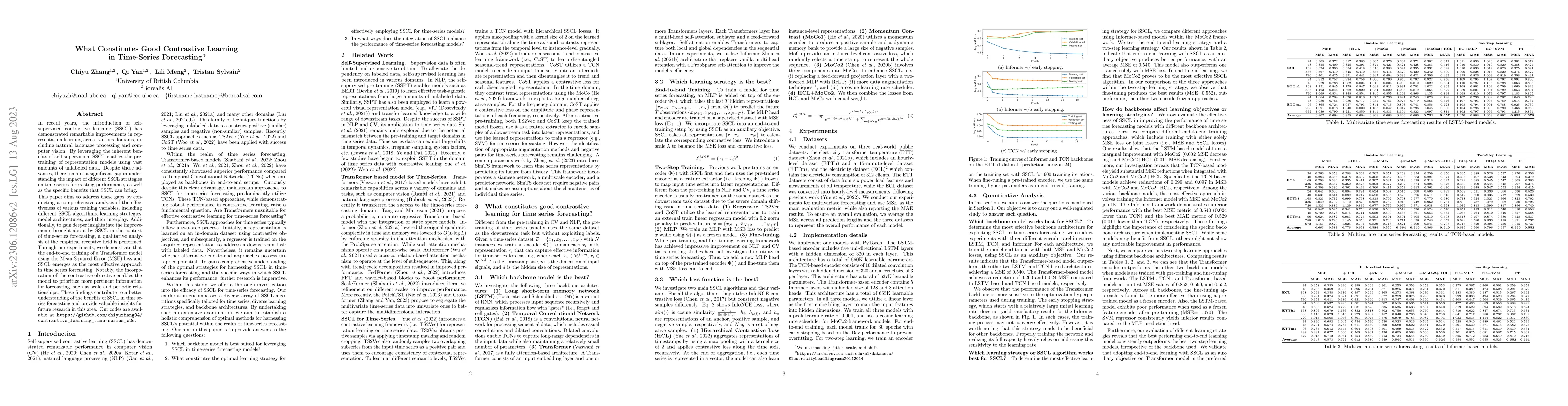 Thumbnail for What Constitutes Good Contrastive Learning in Time-Series Forecasting?