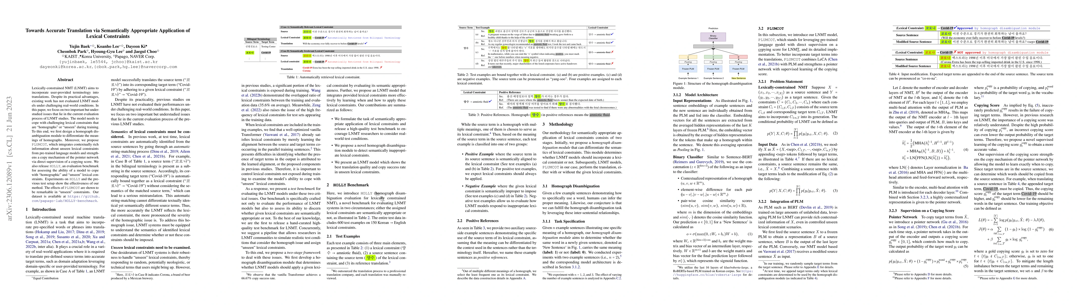 Thumbnail for Towards Accurate Translation via Semantically Appropriate Application of
  Lexical Constraints