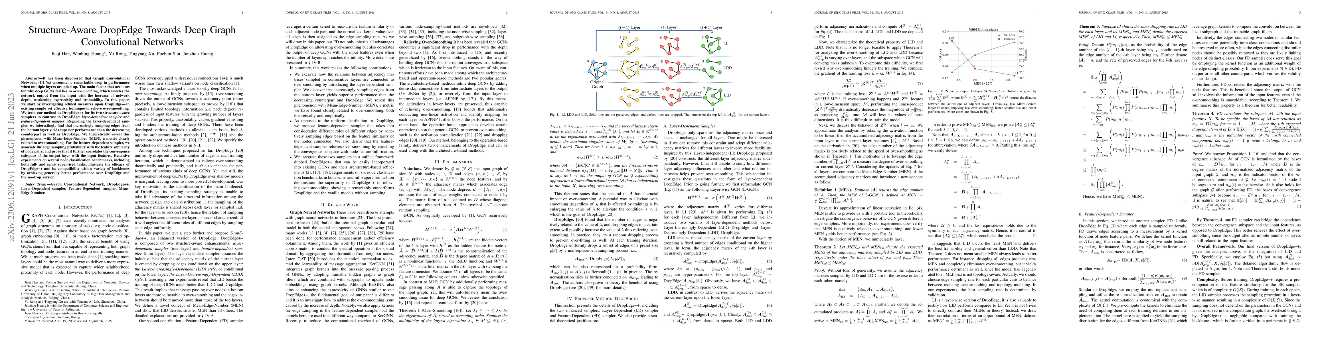 Thumbnail for Structure-Aware DropEdge Towards Deep Graph Convolutional Networks