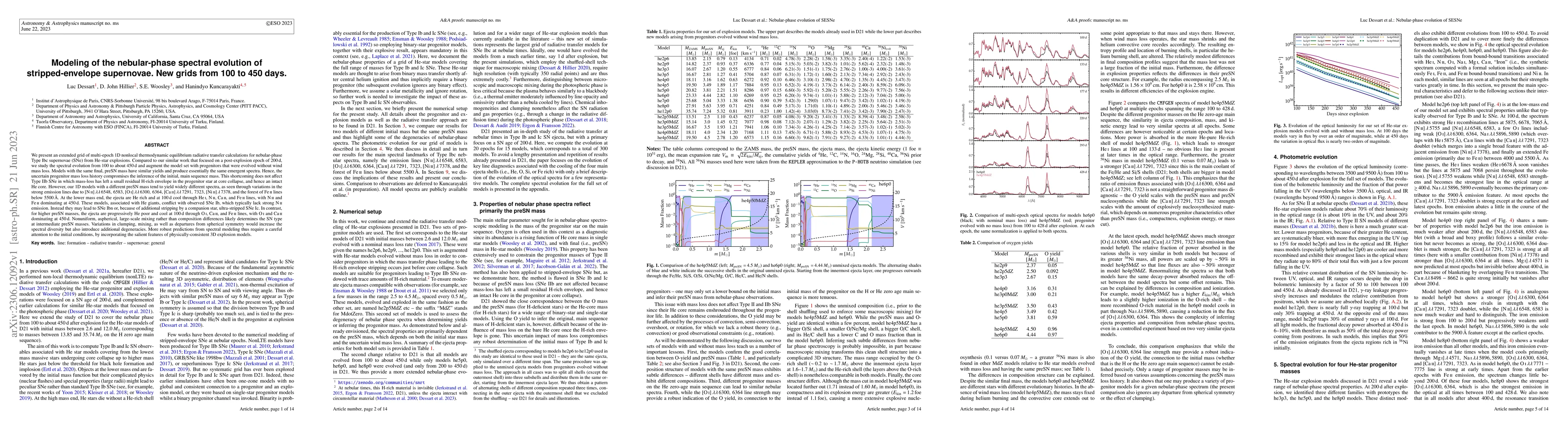 Thumbnail for Modeling of the nebular-phase spectral evolution of stripped-envelope
  supernovae. New grids from 100 to 450 days