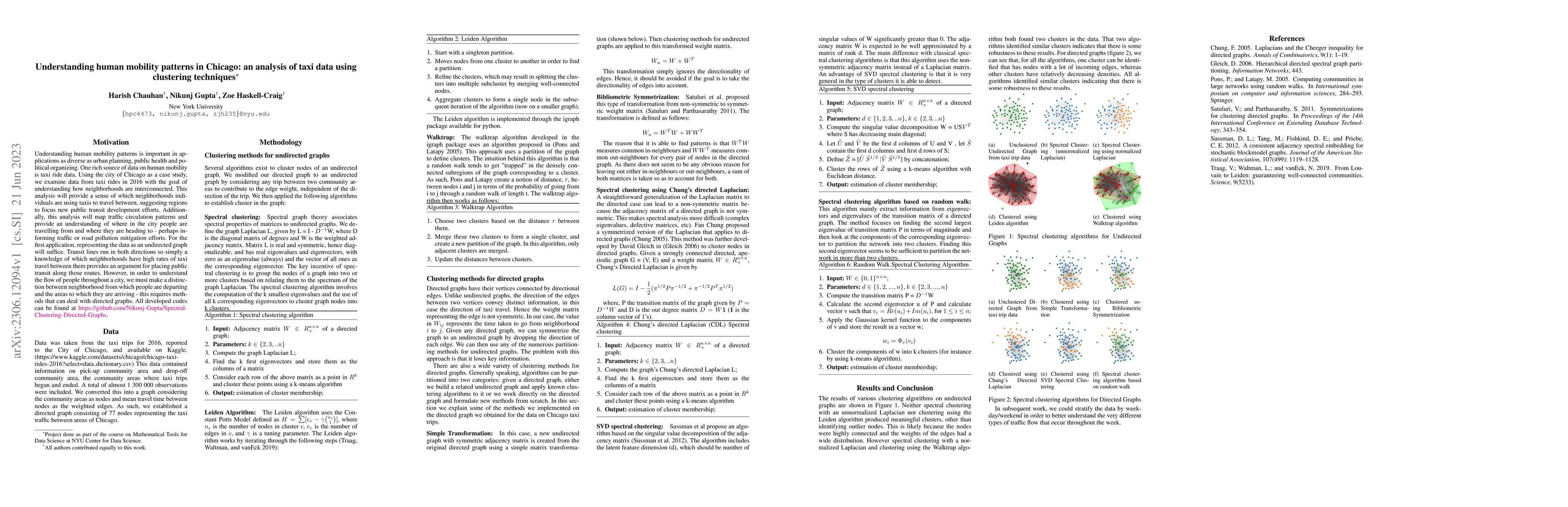 Thumbnail for Understanding human mobility patterns in Chicago: an analysis of taxi
  data using clustering techniques