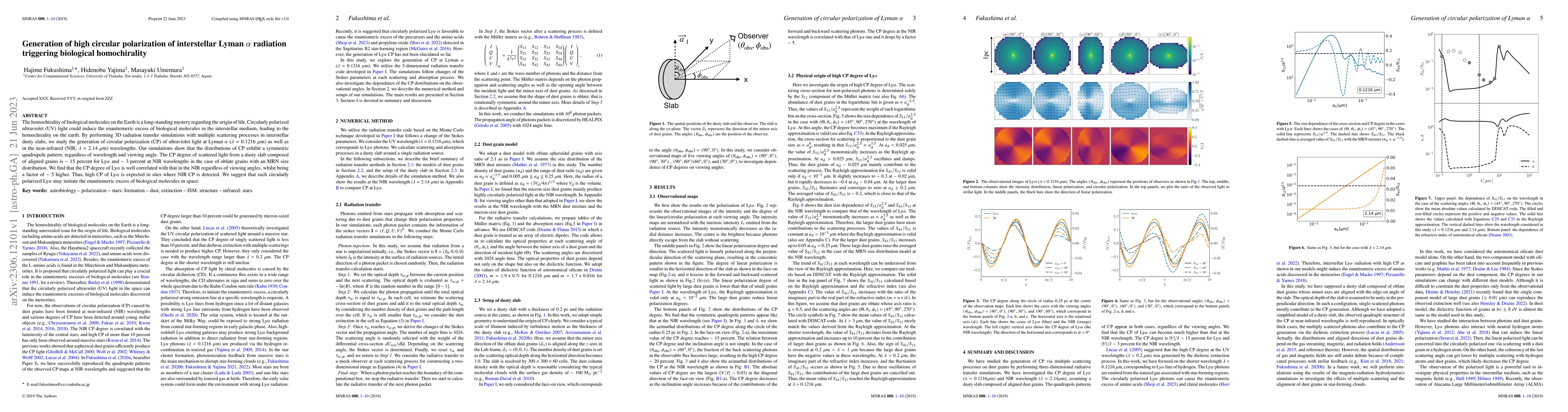 Thumbnail for Generation of high circular polarization of interstellar Lyman $\alpha$
  radiation triggering biological homochirality
