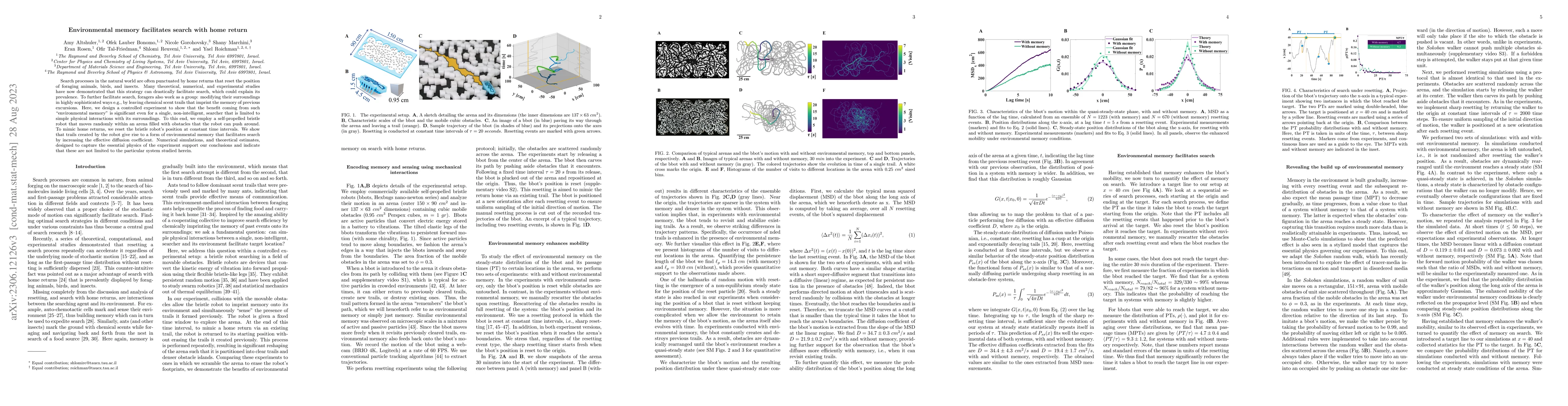 Thumbnail for Environmental memory facilitates search with home returns
