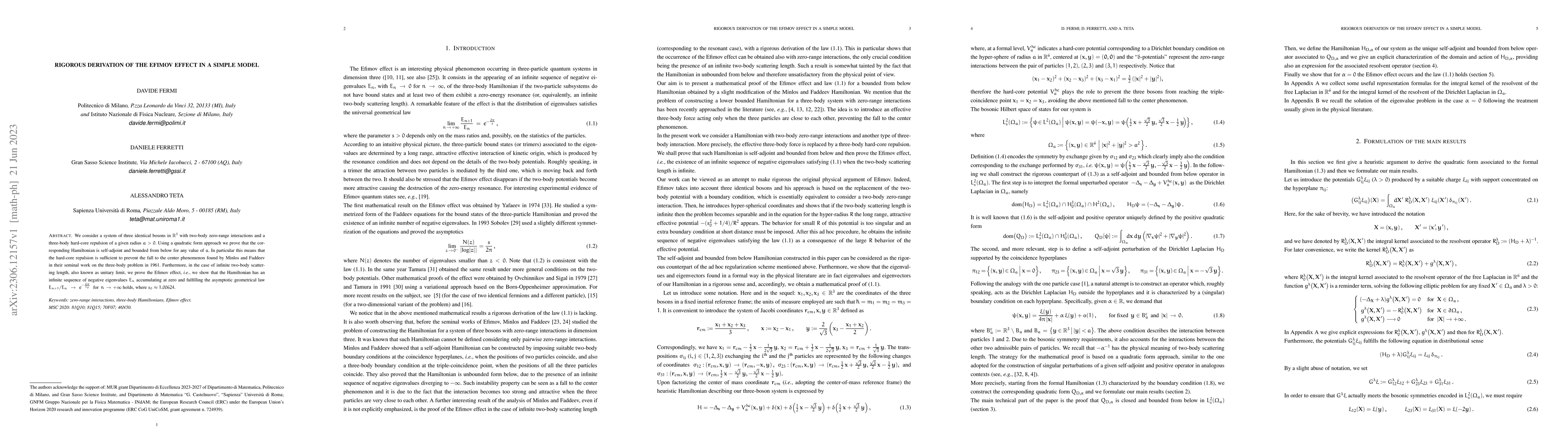 Thumbnail for Rigorous derivation of the Efimov effect in a simple model