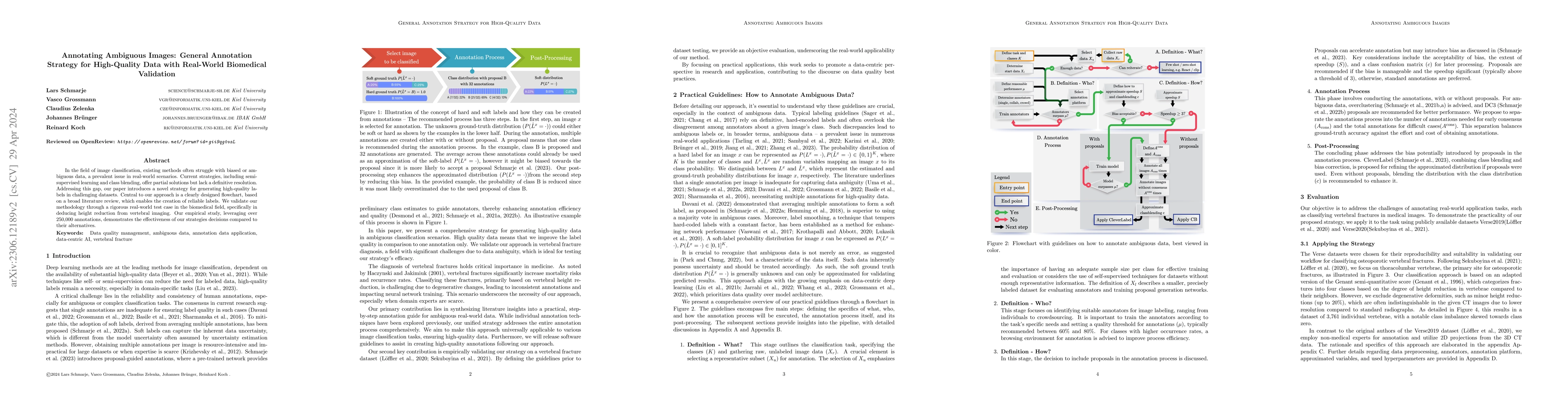 Thumbnail for Annotating Ambiguous Images: General Annotation Strategy for
  High-Quality Data with Real-World Biomedical Validation