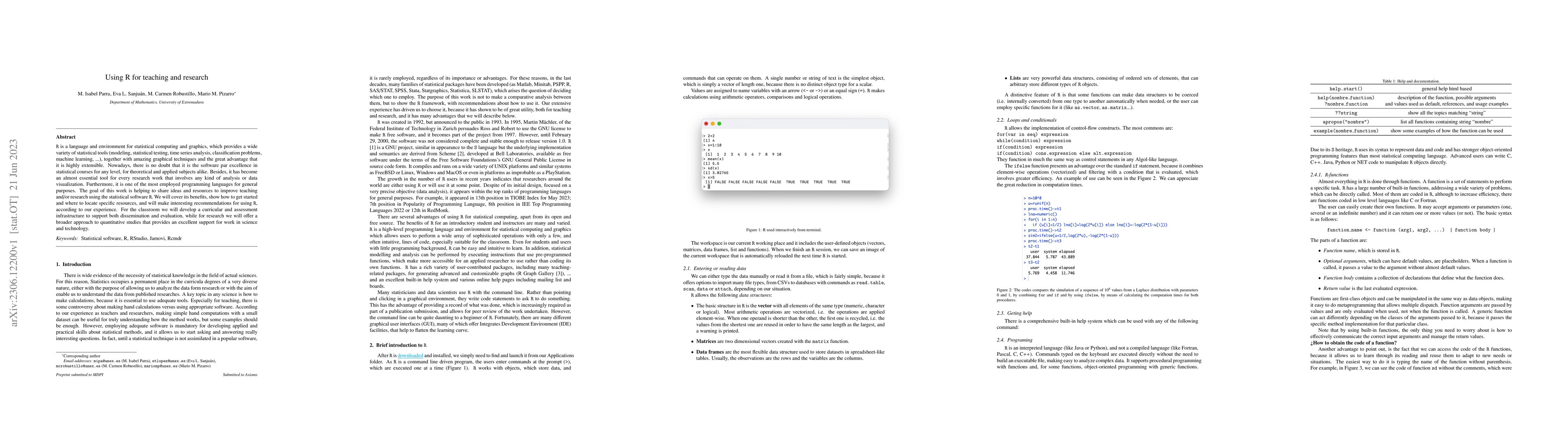 Thumbnail for Using R for teaching and research