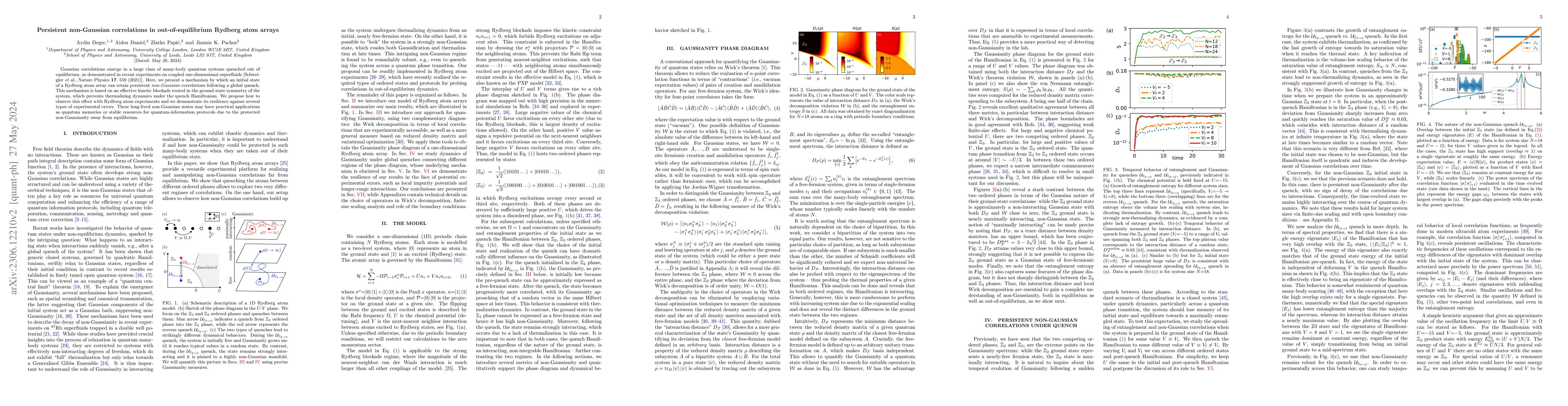 Thumbnail for Persistent non-Gaussian correlations in out-of-equilibrium Rydberg atom
  arrays