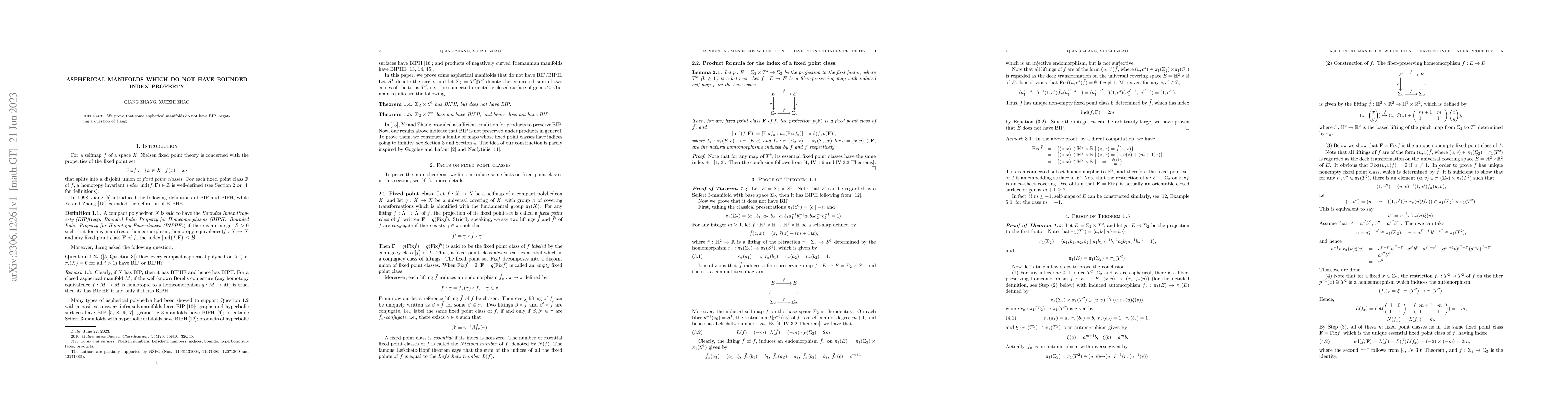 Thumbnail for Aspherical manifolds which do not have Bounded Index Property