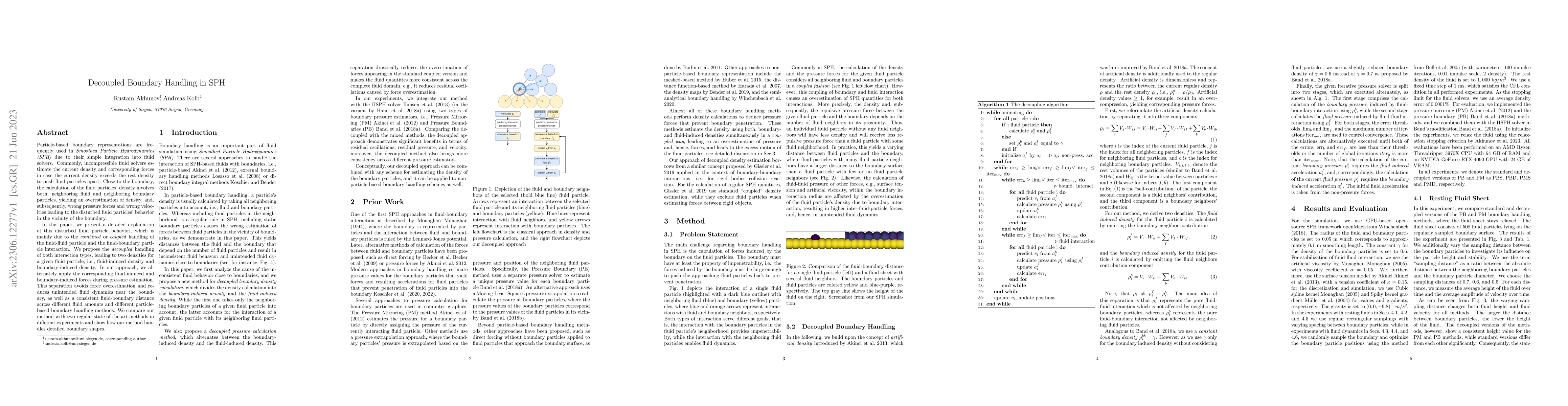Thumbnail for Decoupled Boundary Handling in SPH