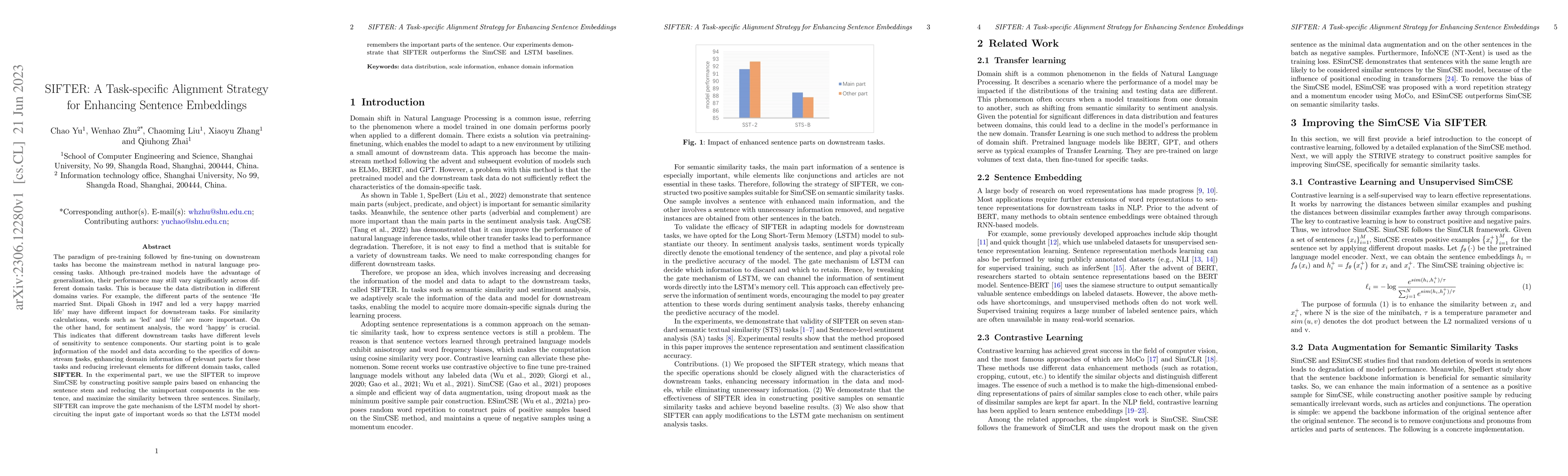 Thumbnail for SIFTER: A Task-specific Alignment Strategy for Enhancing Sentence
  Embeddings