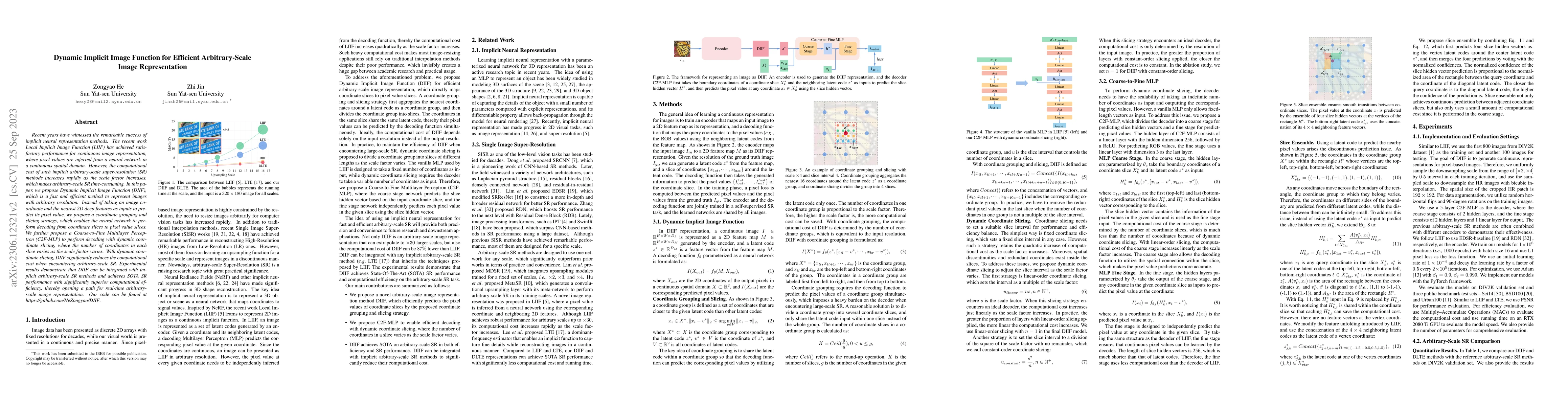 Thumbnail for Dynamic Implicit Image Function for Efficient Arbitrary-Scale Image
  Representation