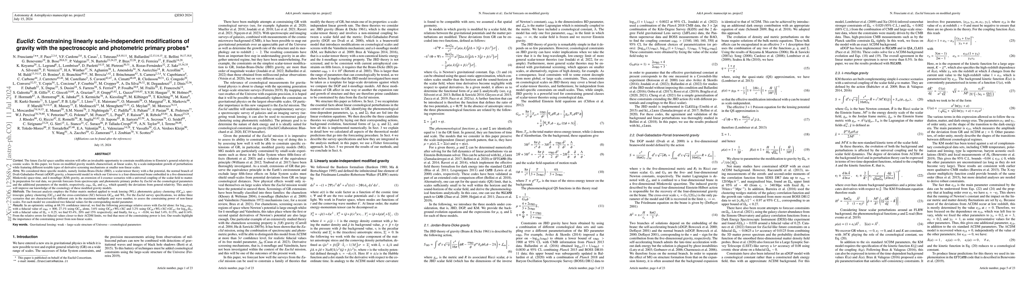 Thumbnail for Euclid: Constraining linearly scale-independent modifications of gravity
  with the spectroscopic and photometric primary probes