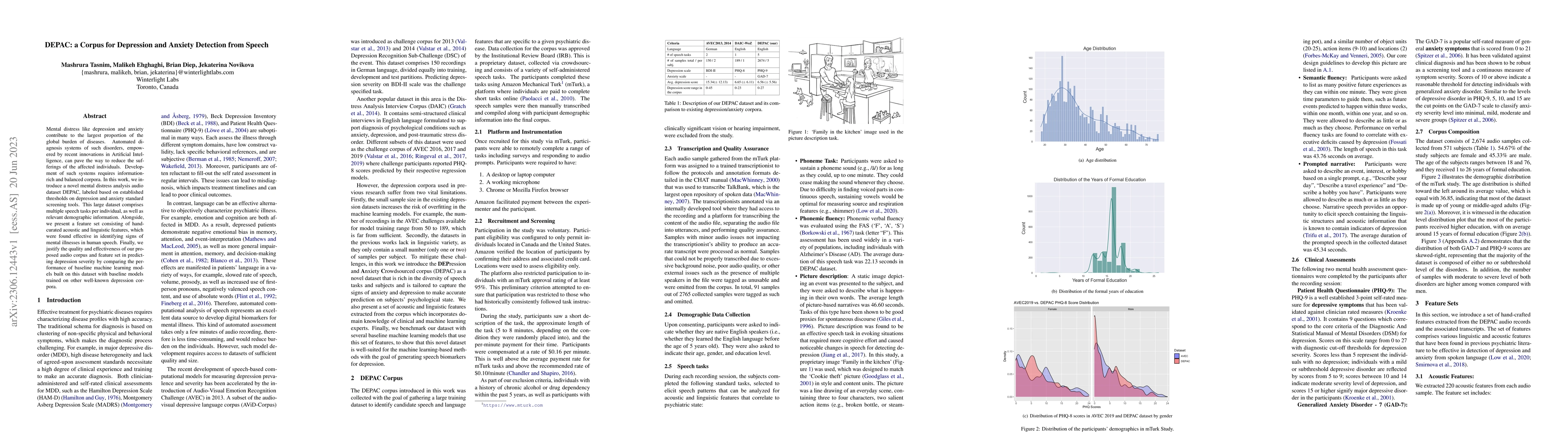 Thumbnail for DEPAC: a Corpus for Depression and Anxiety Detection from Speech
