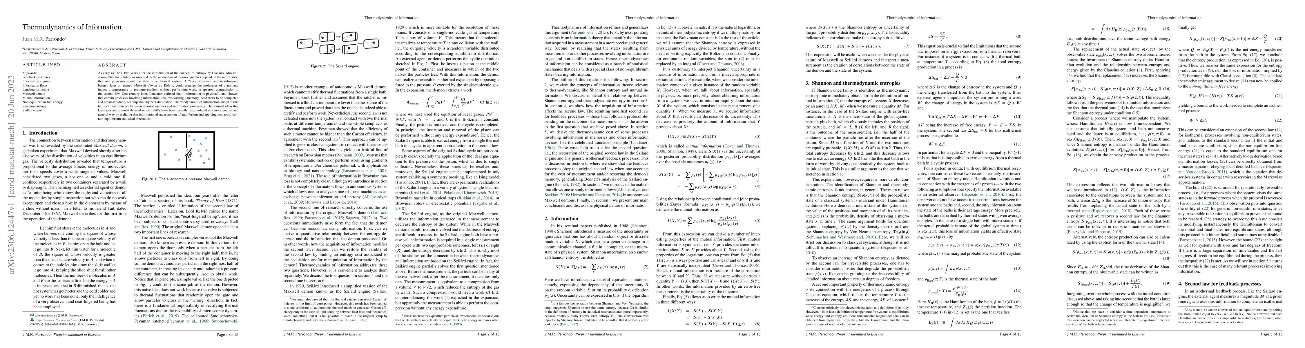 Thumbnail for Thermodynamics of Information