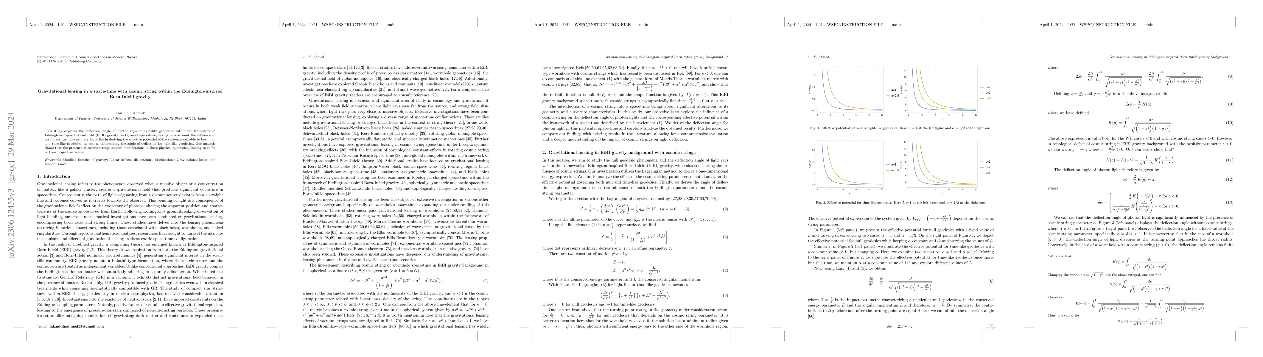 Thumbnail for Gravitational lensing in a space-time with cosmic string within the
  Eddington-inspired Born-Infeld gravity