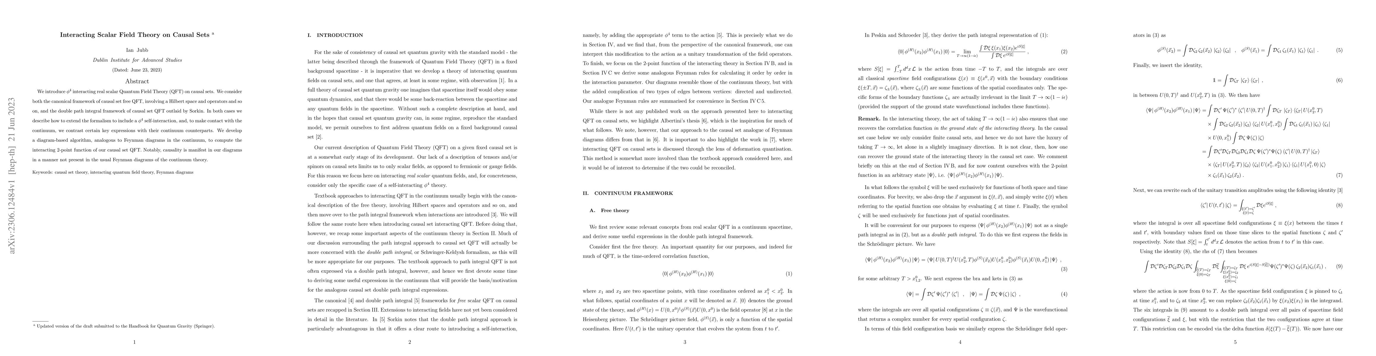 Thumbnail for Interacting Scalar Field Theory on Causal Sets