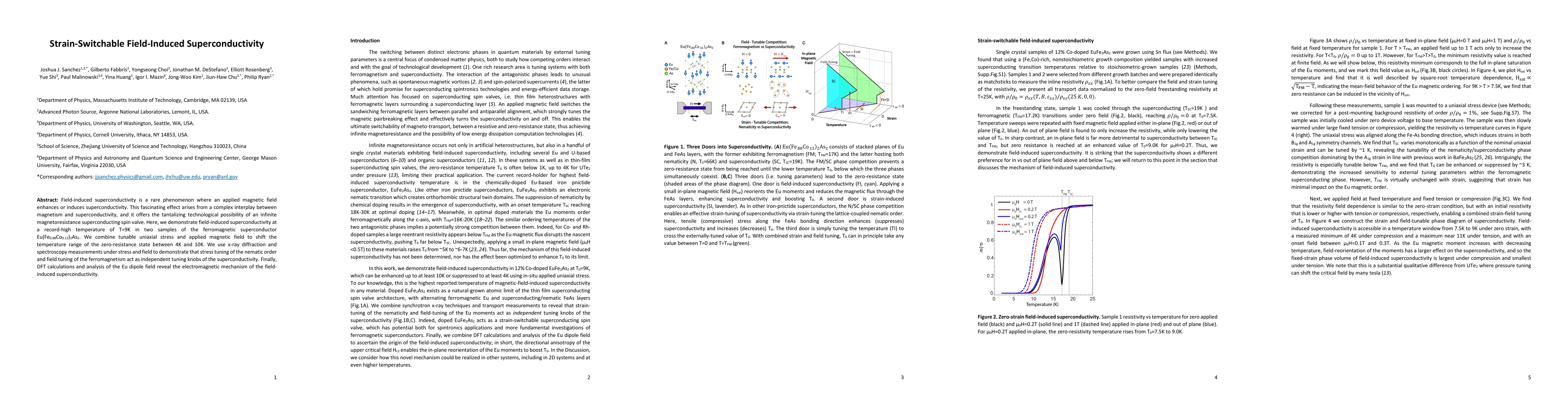 Thumbnail for Strain-Switchable Field-Induced Superconductivity