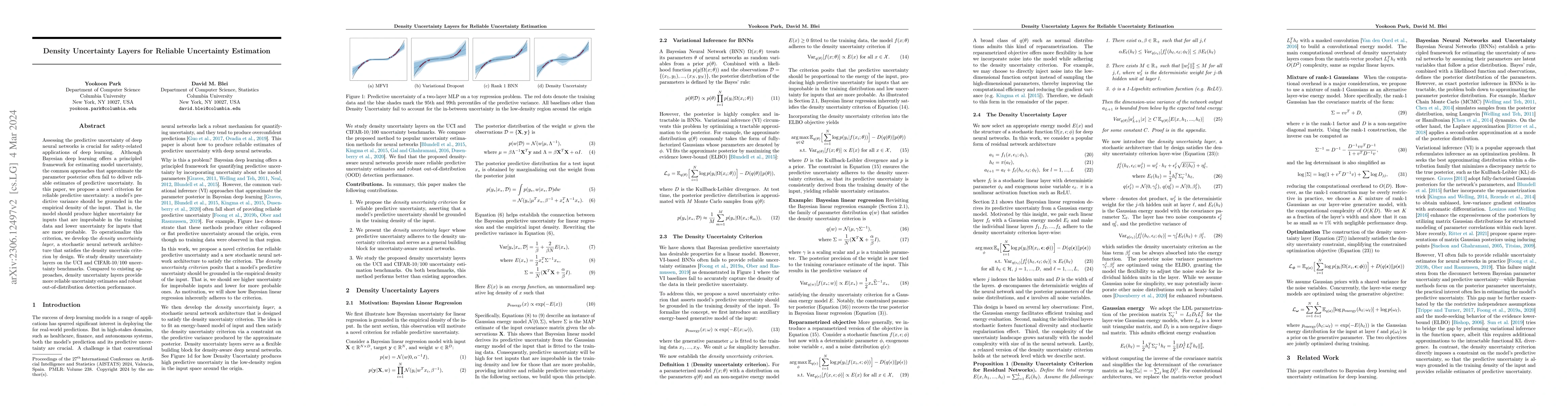 Thumbnail for Density Uncertainty Layers for Reliable Uncertainty Estimation