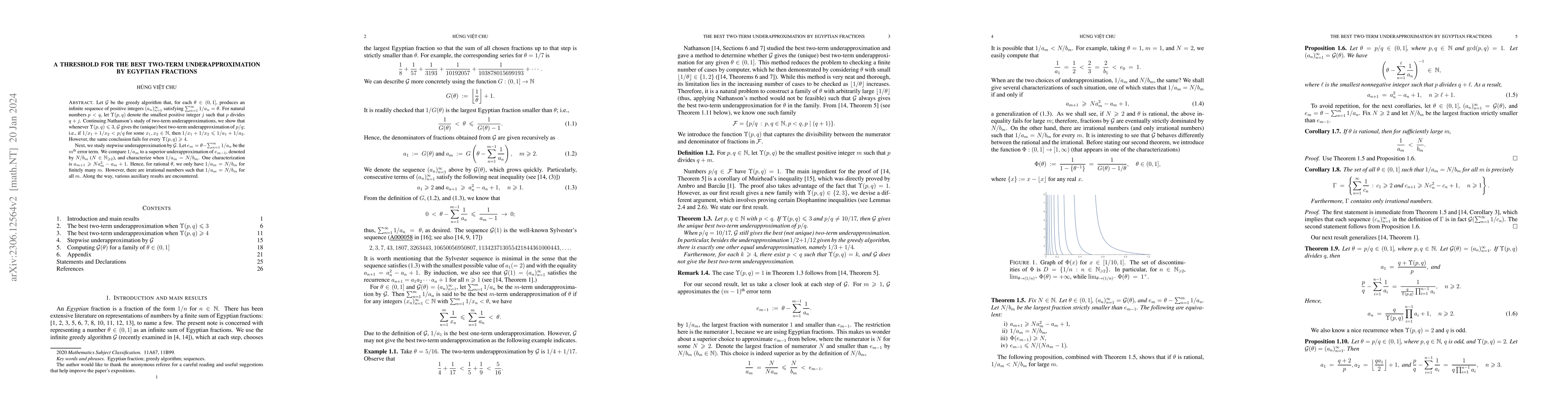 Thumbnail for A Threshold for the Best Two-term Underapproximation by Egyptian
  Fractions