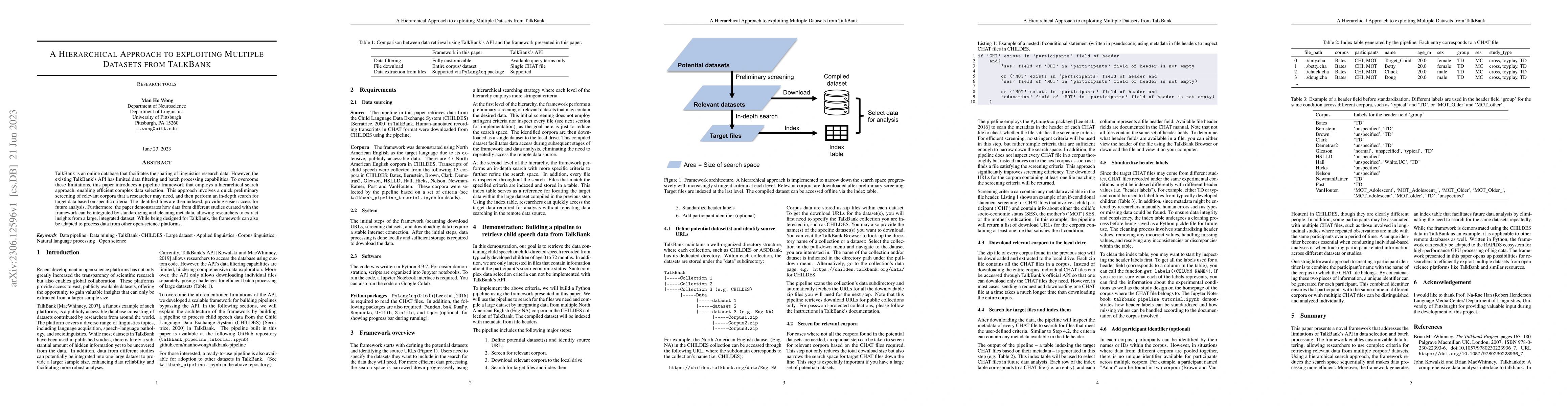 Thumbnail for A Hierarchical Approach to exploiting Multiple Datasets from TalkBank