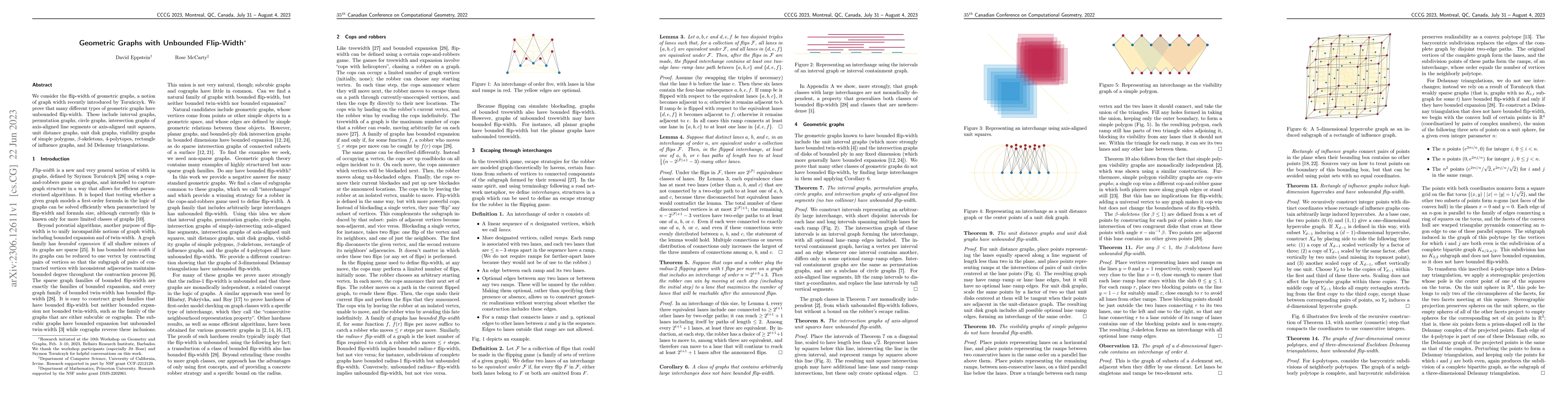 Thumbnail for Geometric Graphs with Unbounded Flip-Width