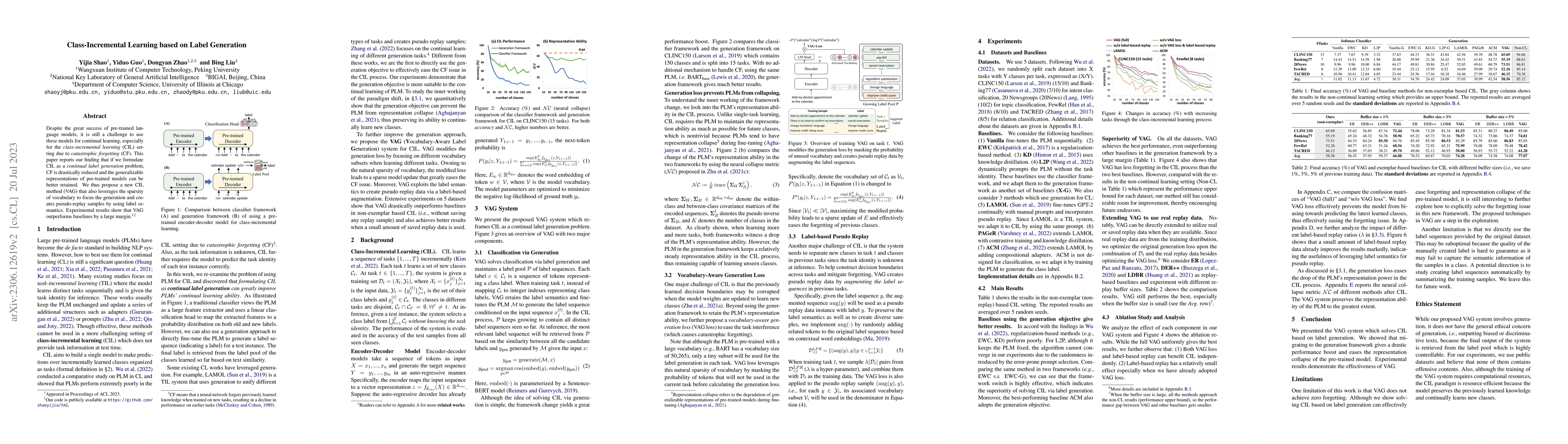 Thumbnail for Class-Incremental Learning based on Label Generation