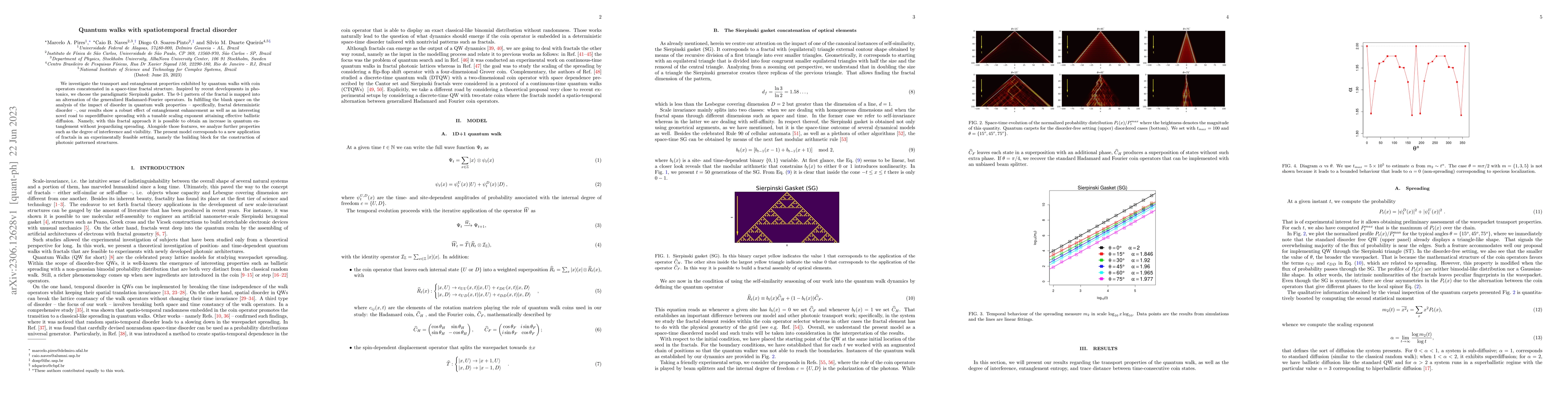 Thumbnail for Quantum walks with spatiotemporal fractal disorder