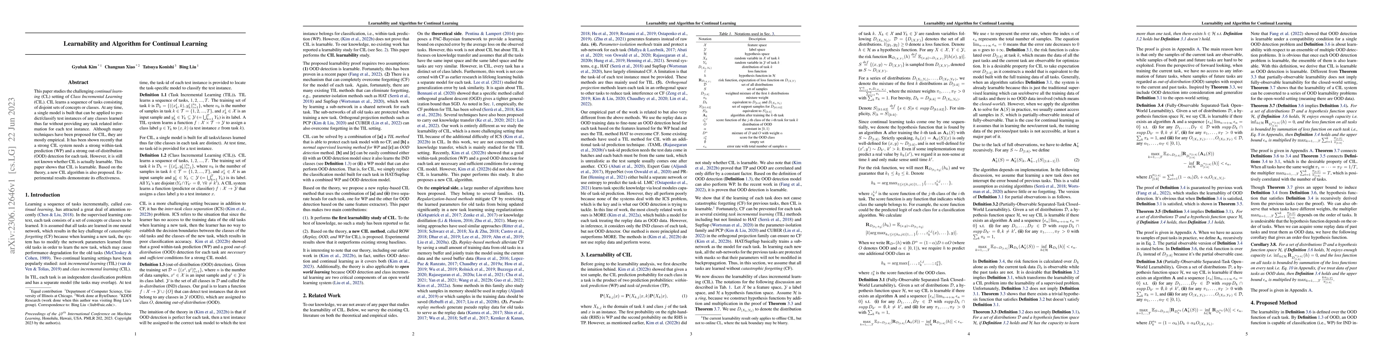 Thumbnail for Learnability and Algorithm for Continual Learning