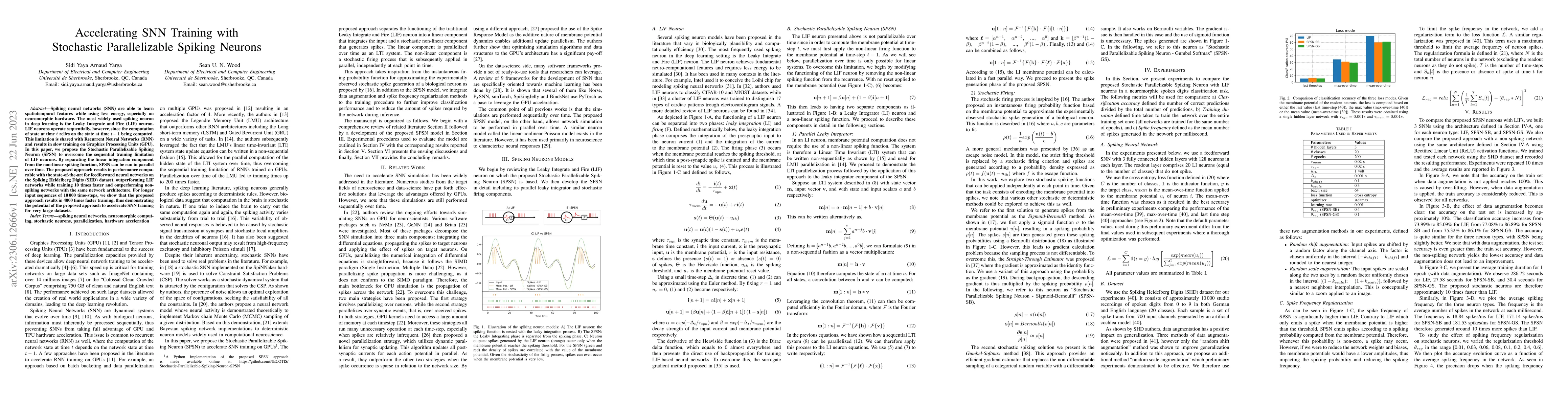 Thumbnail for Accelerating SNN Training with Stochastic Parallelizable Spiking Neurons