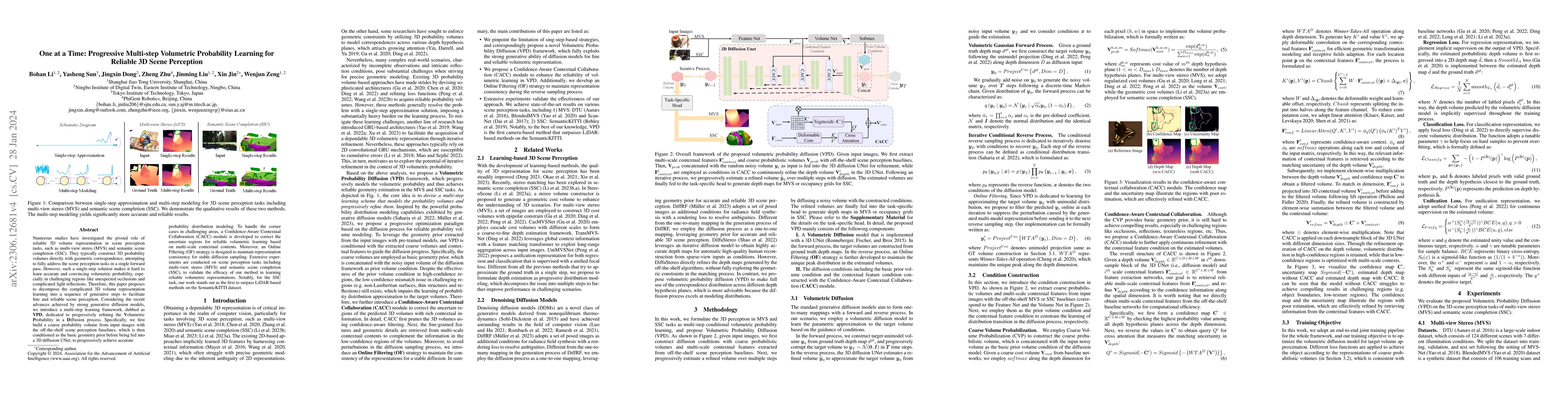 Thumbnail for One at a Time: Progressive Multi-step Volumetric Probability Learning
  for Reliable 3D Scene Perception