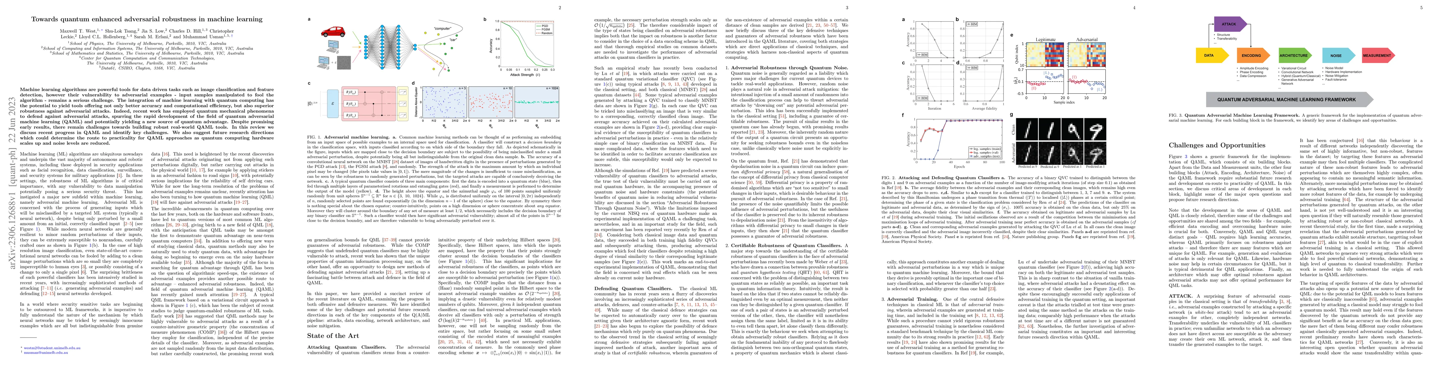 Thumbnail for Towards quantum enhanced adversarial robustness in machine learning