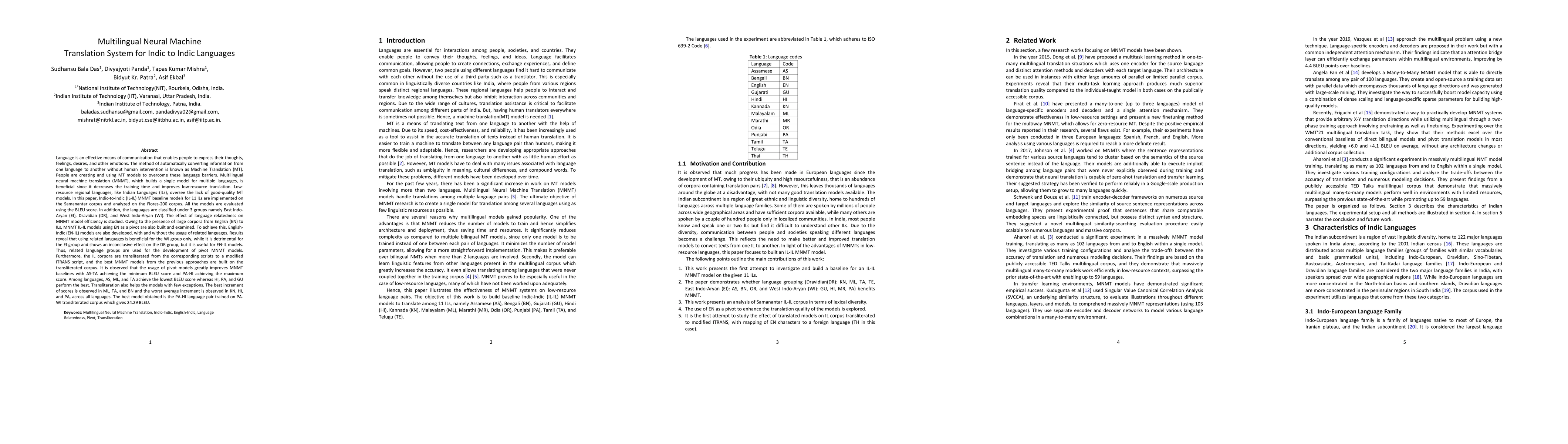 Thumbnail for Multilingual Neural Machine Translation System for Indic to Indic
  Languages