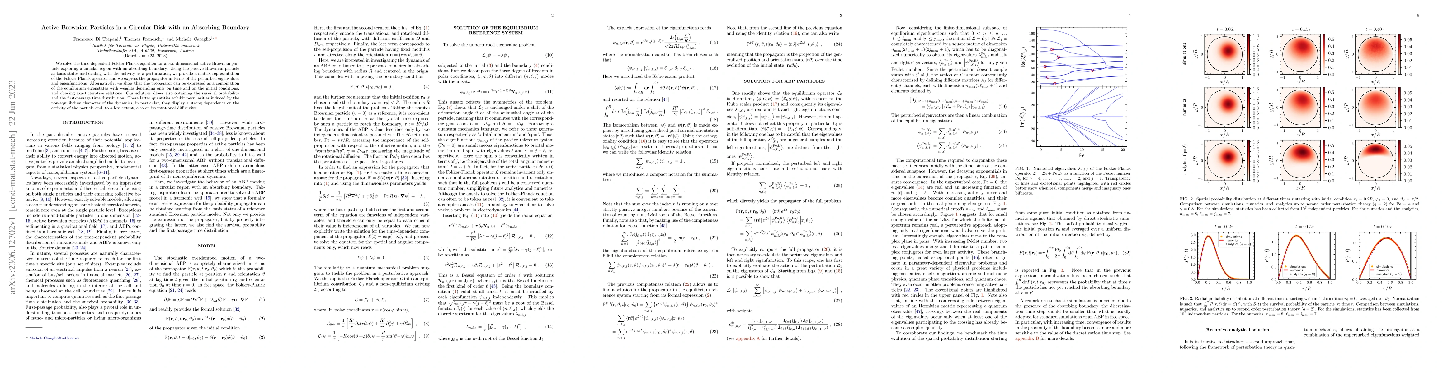 Thumbnail for Active Brownian Particles in a Circular Disk with an Absorbing Boundary