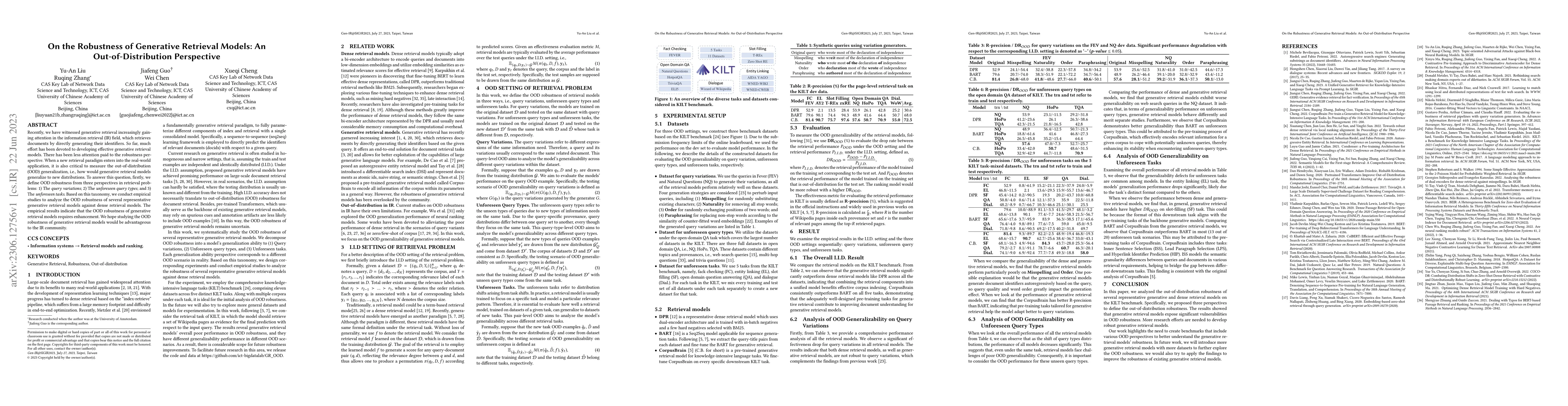 Thumbnail for On the Robustness of Generative Retrieval Models: An Out-of-Distribution
  Perspective