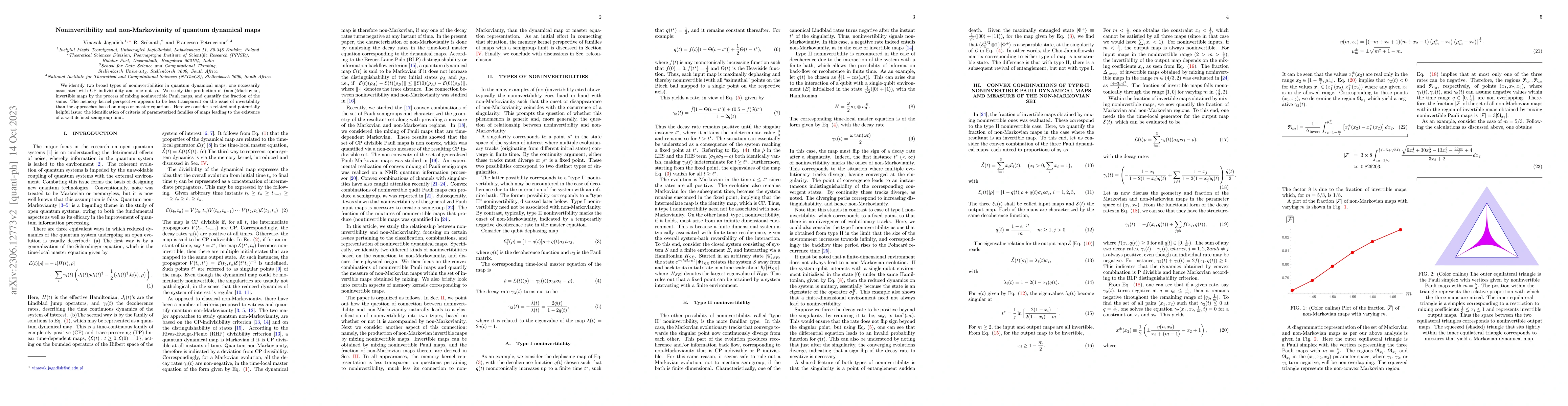 Thumbnail for Noninvertibility and non-Markovianity of quantum dynamical maps