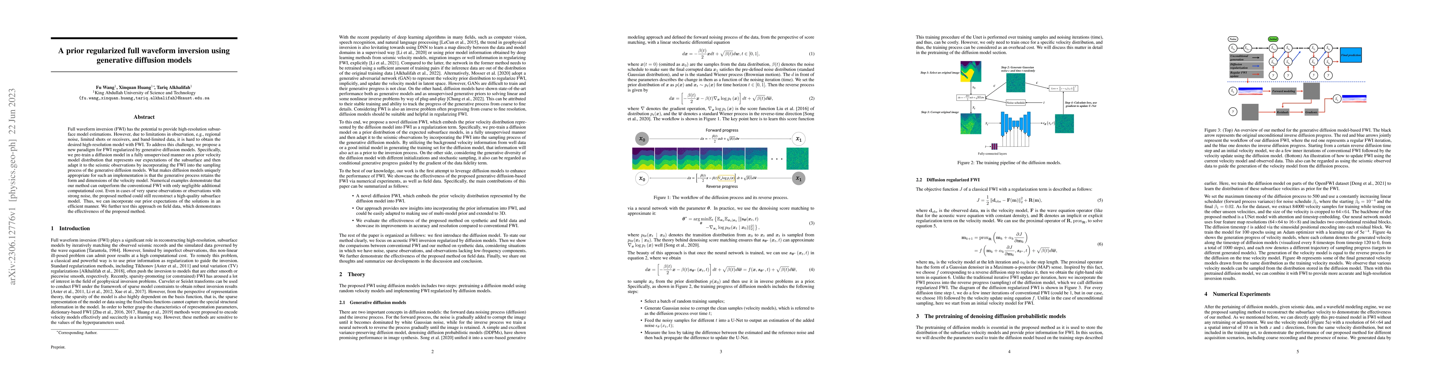 Thumbnail for A prior regularized full waveform inversion using generative diffusion
  models